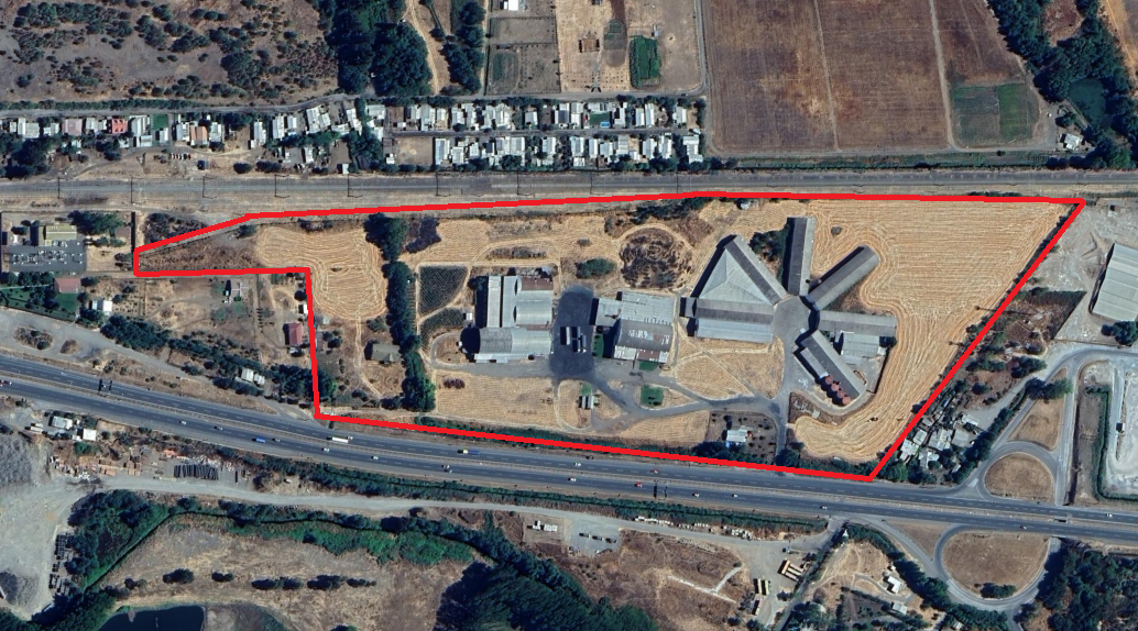 Vista satelital de área San Carlos